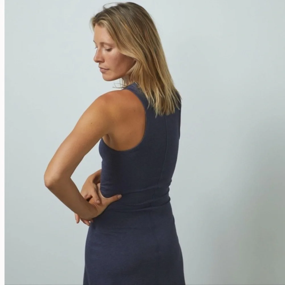 LUNYA • Restore fitted dress • blue • XS - Picture 3 of 8